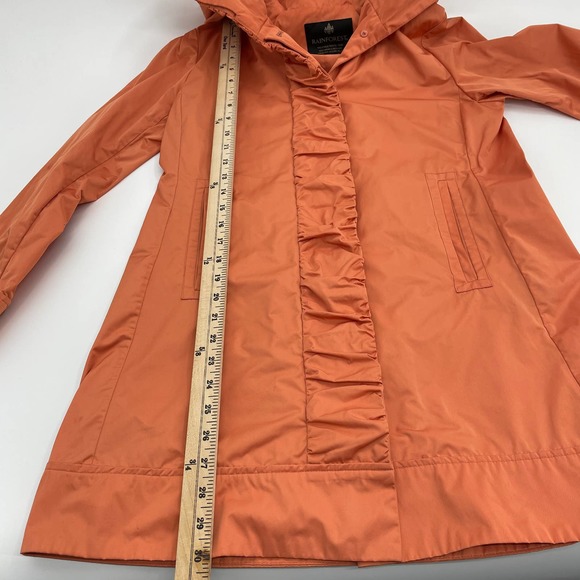RAINFOREST Jacket Women's S Hooded Full Zip Long Length Packable Coat - Picture 7 of 8